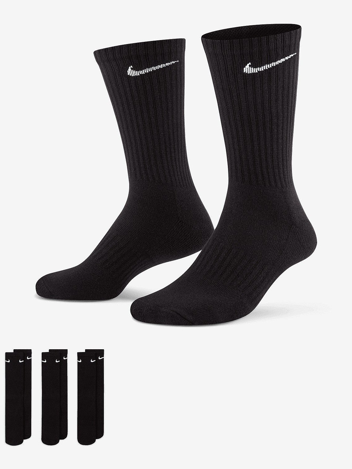 Everyday Cushioned Training Crew Socks 3 Pack Unisex