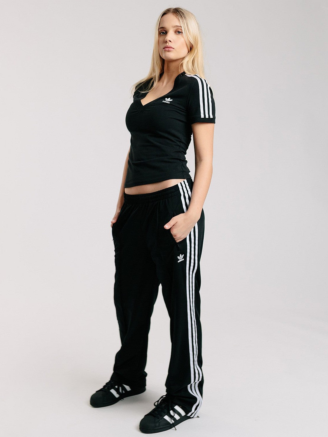 adidas straight leg tracksuit bottoms