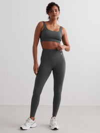 Sage Ribbed Seamless Tights