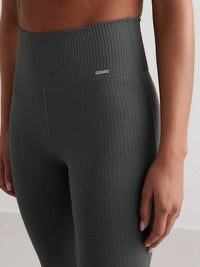 Sage Ribbed Seamless Tights