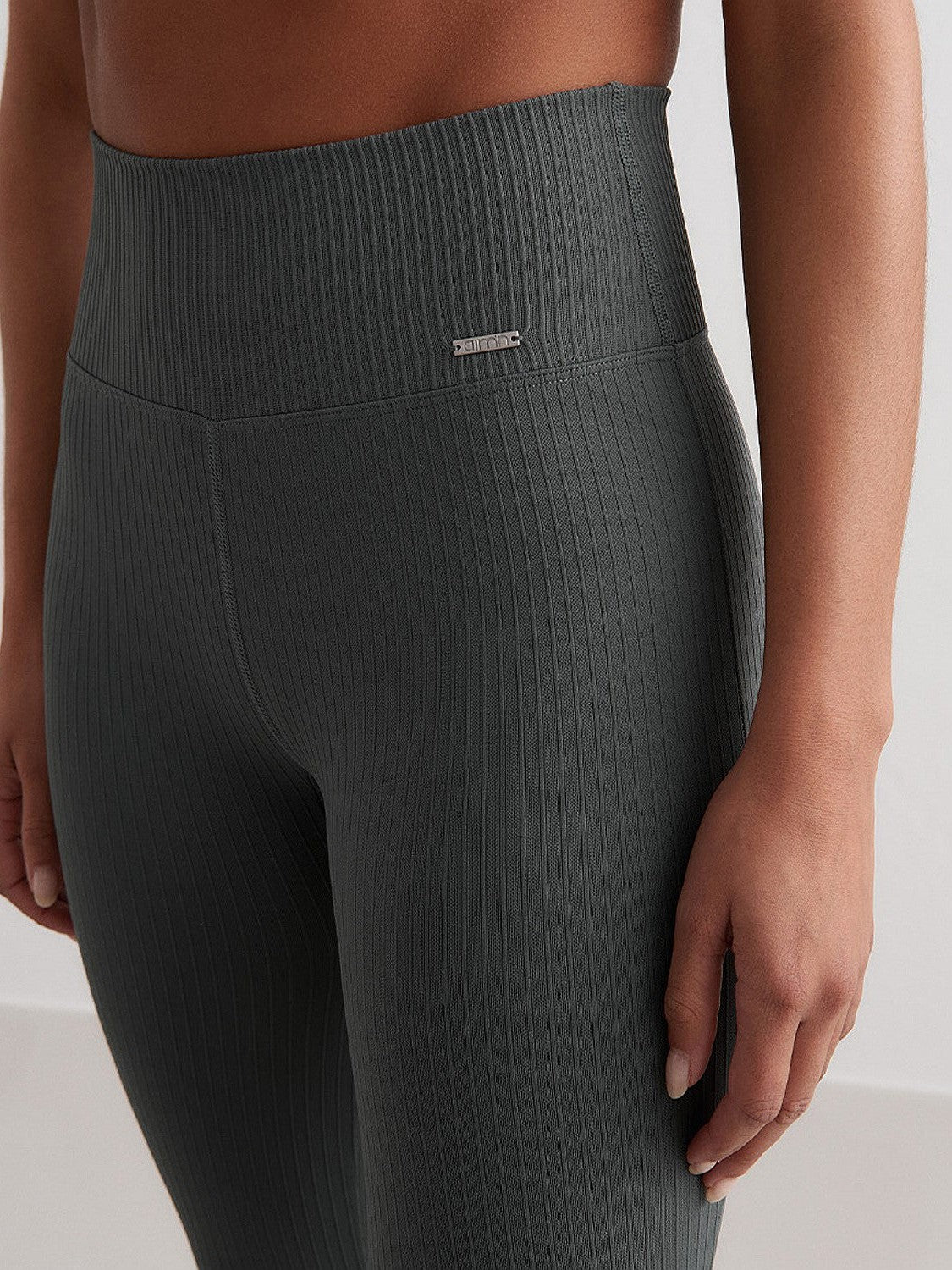 Sage Ribbed Seamless Tights
