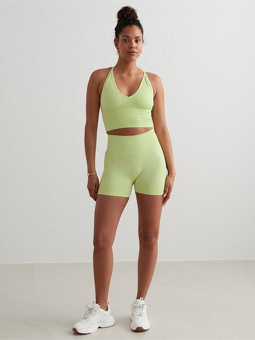 Matcha Shape Seamless Cross Back Bralette