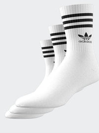 Mid Cut Crew Socks 3 Pack