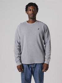 Ribbed Long Sleeve in Washed Grey