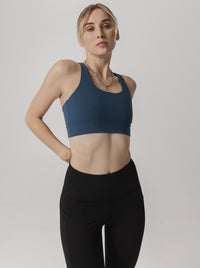 Elevate Bra In Steele Blue
