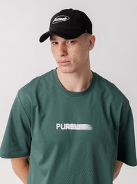 Plate Logo Cap in Black