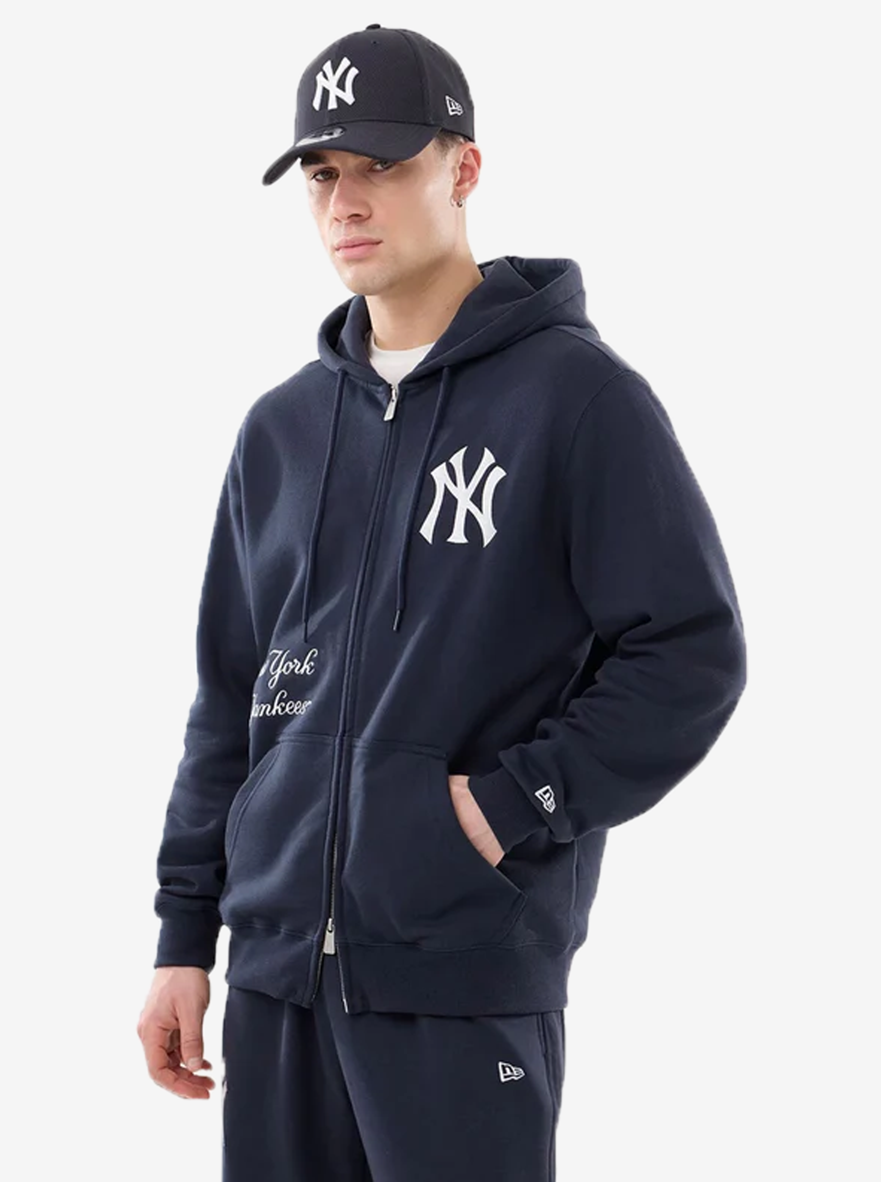 Shop New York Yankees 2 Way Zip Hoodie | Stirling Sports NZ