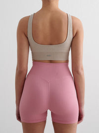 Ribbed Midi Biker Shorts