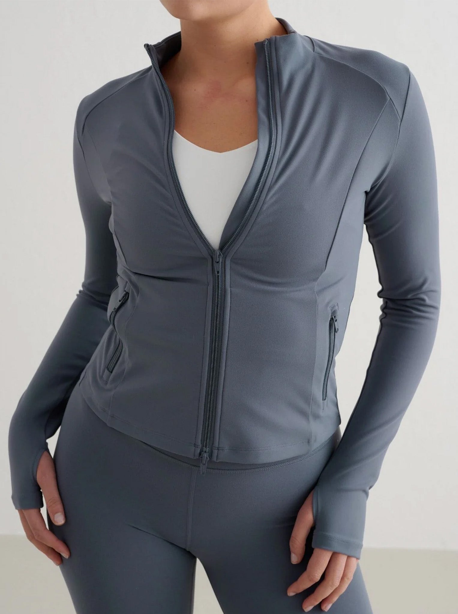 Stormy Blue Sense Zip Jacket