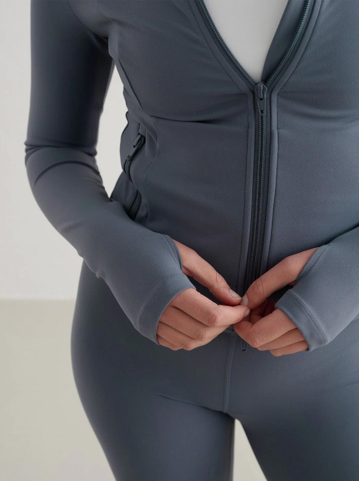 Stormy Blue Sense Zip Jacket