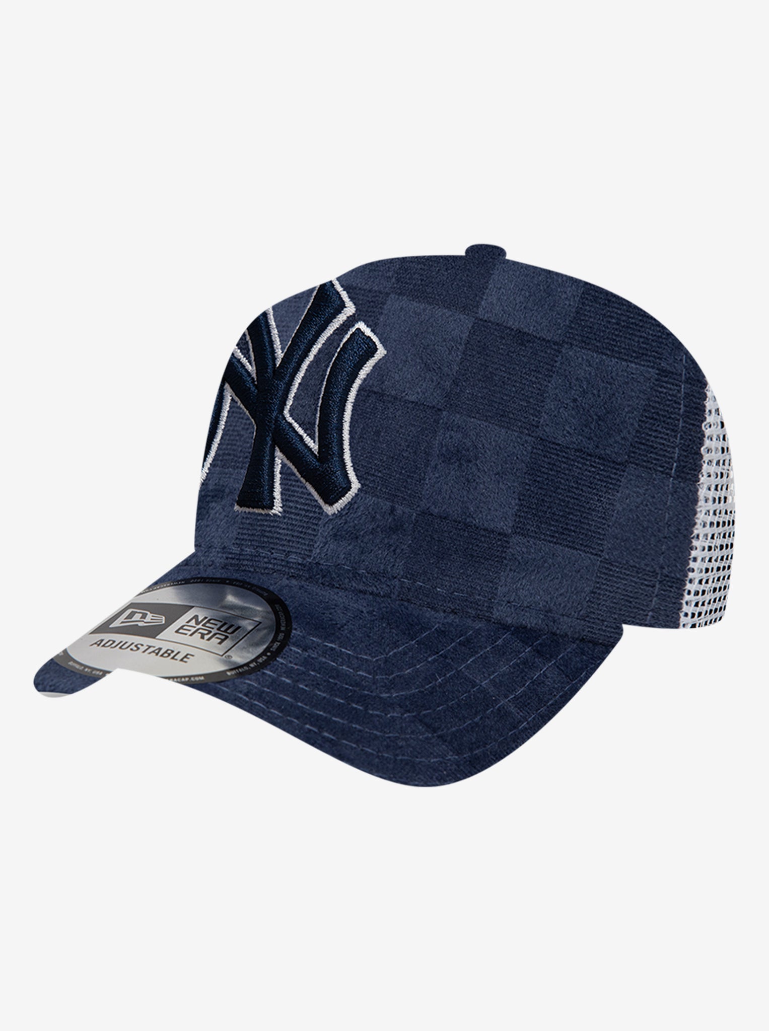 940 E Frame Tonal Check Trucker New York Yankees Cap