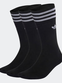 Solid Crew Sock 3 Pack Unisex