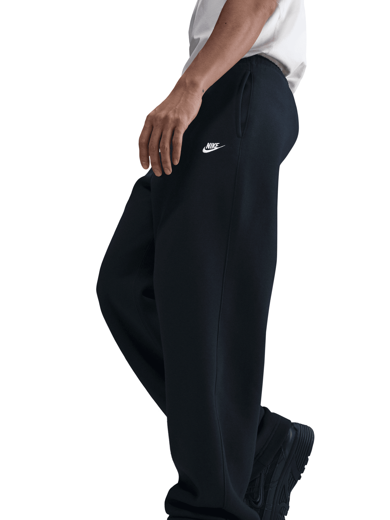 Open-Hem Fleece Pants