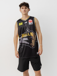 NZNBL Franklin Bulls Home Singlet Mens