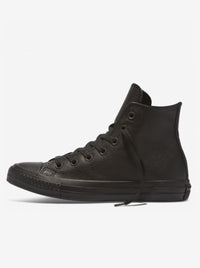 All Star Leather High Black Mono Unisex