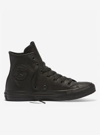All Star Leather High Black Mono Unisex