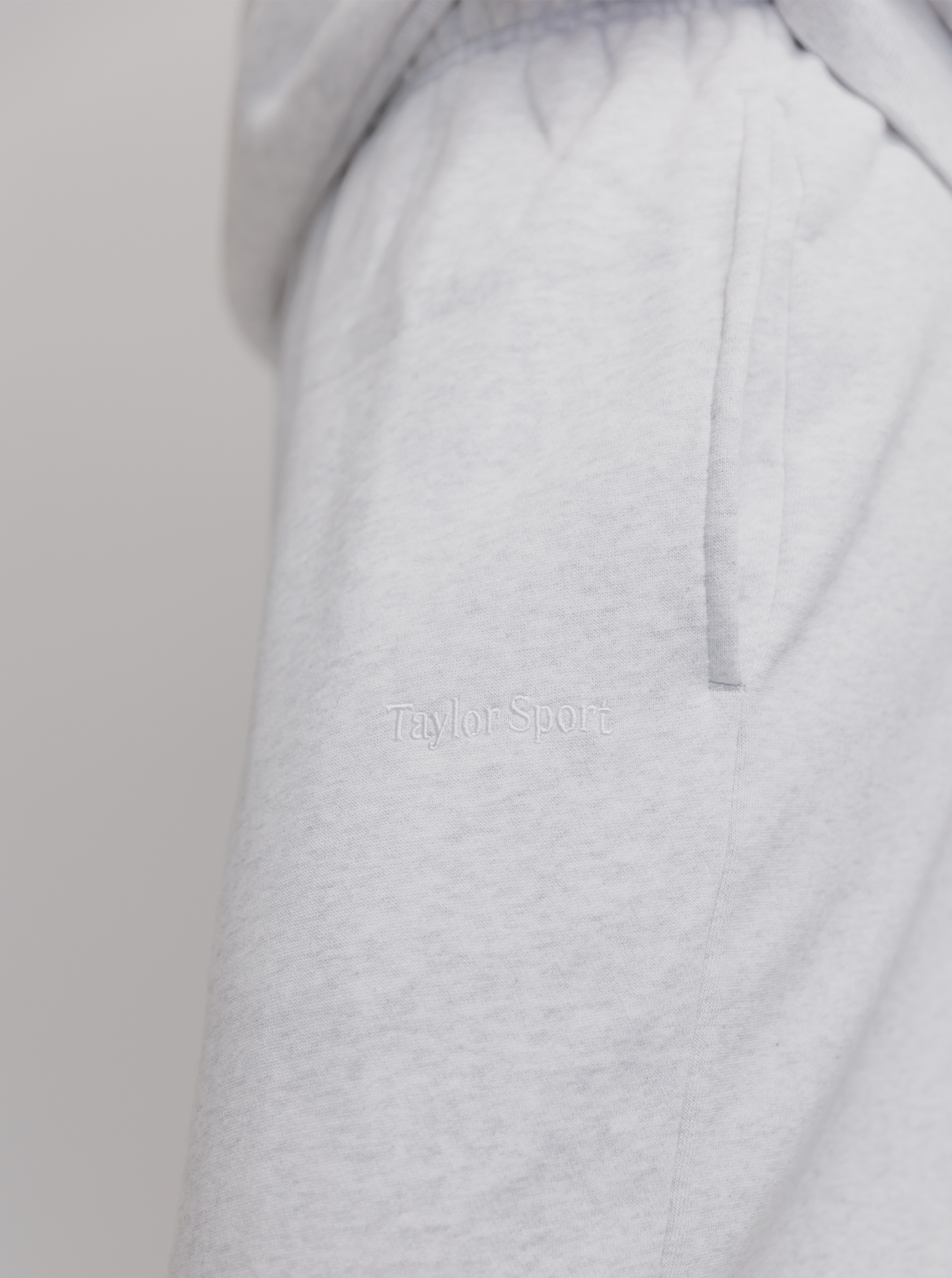 Wide Leg Sweats in Snow Marle