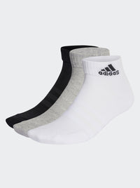 Cushioned Sportswear Ankle Socks 3 Pack Unisex