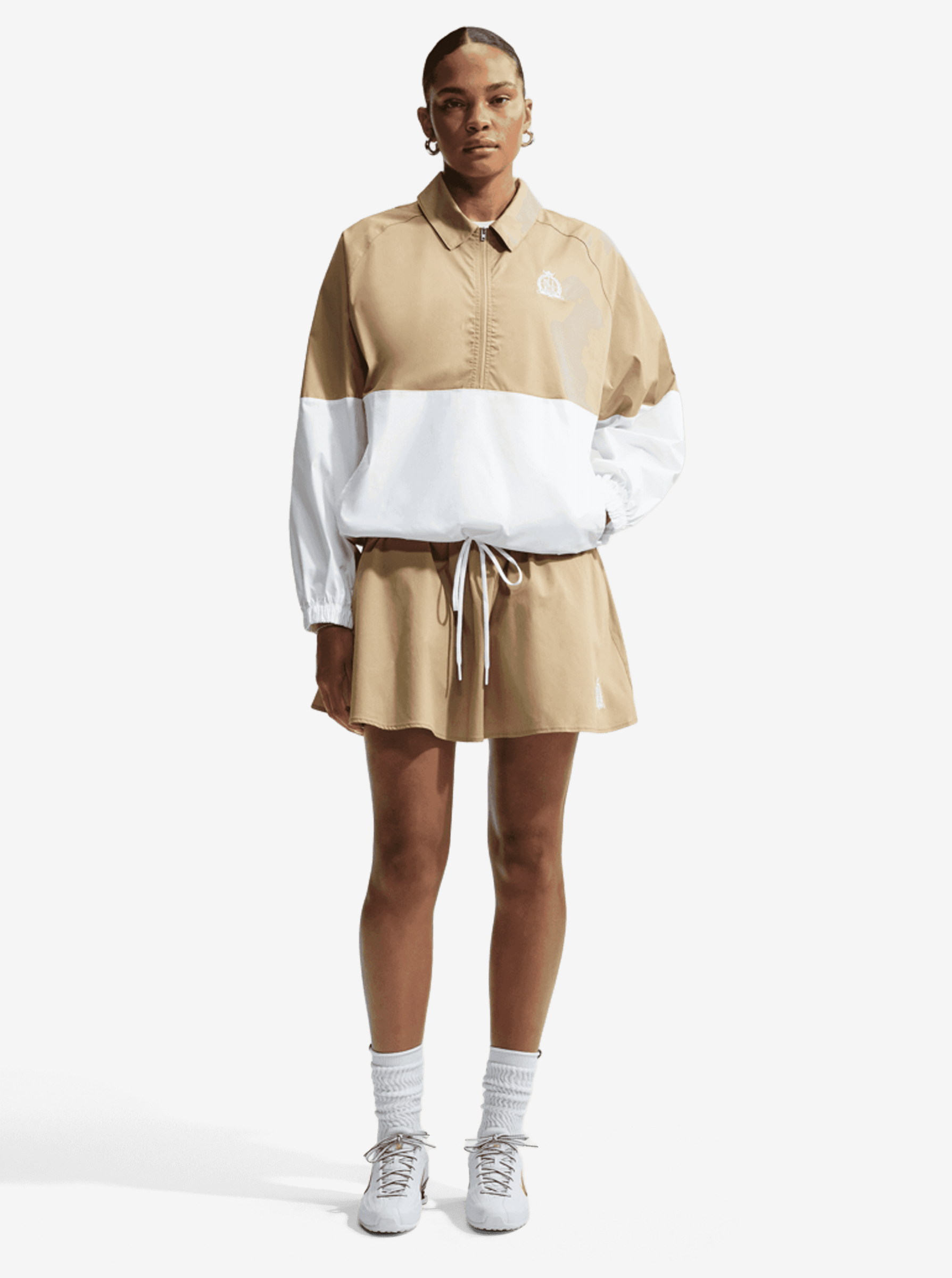 Shop Nike Oversized Poplin 1/2-Zip Jacket | Stirling Sports NZ