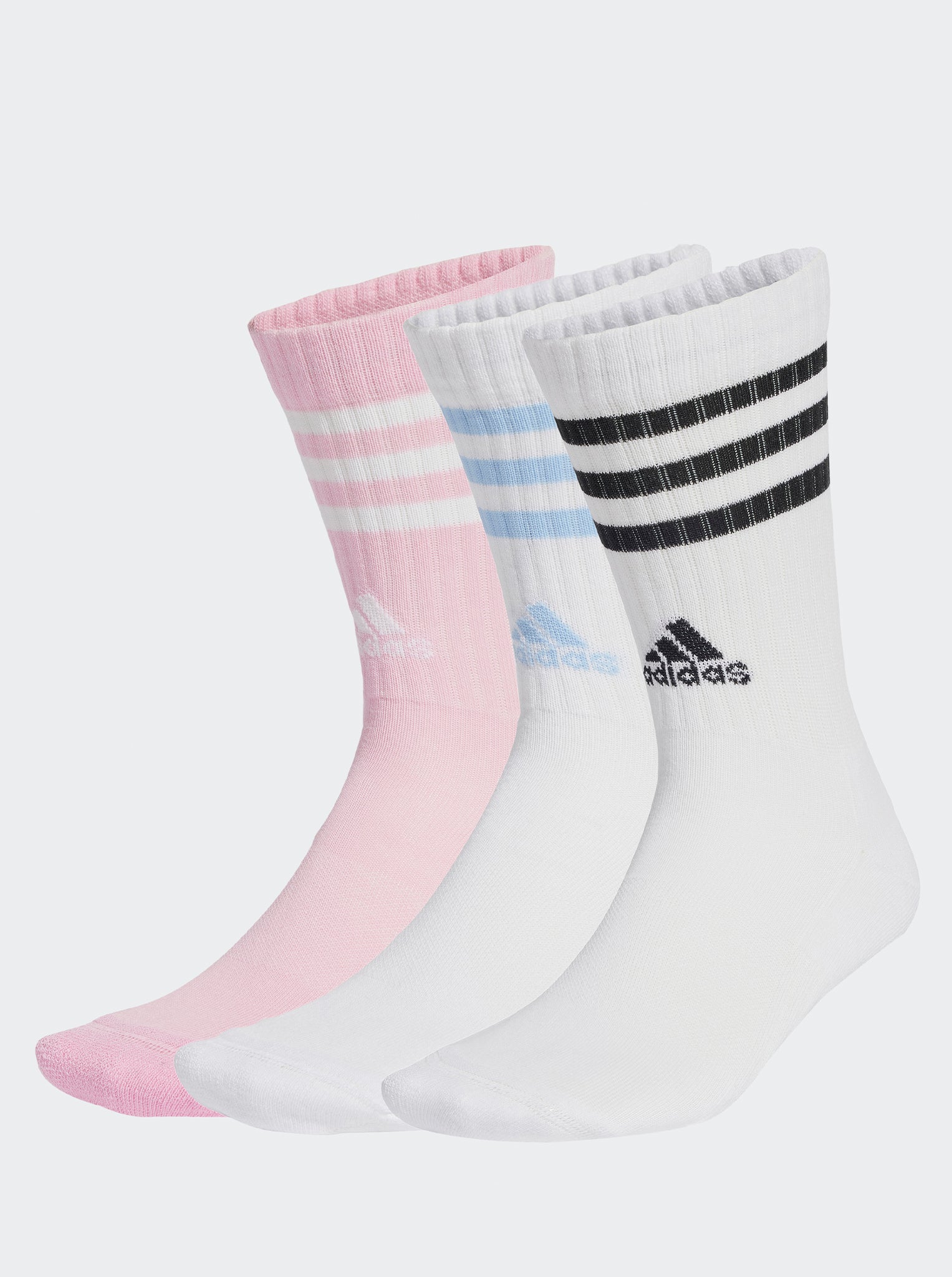 3-Stripes Cushioned Crew Socks 3 Pairs
