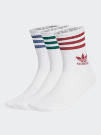 Mid Cut Crew Socks 3 Pairs