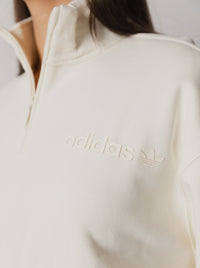 Essentials Linear Oversized Quarter-Zip