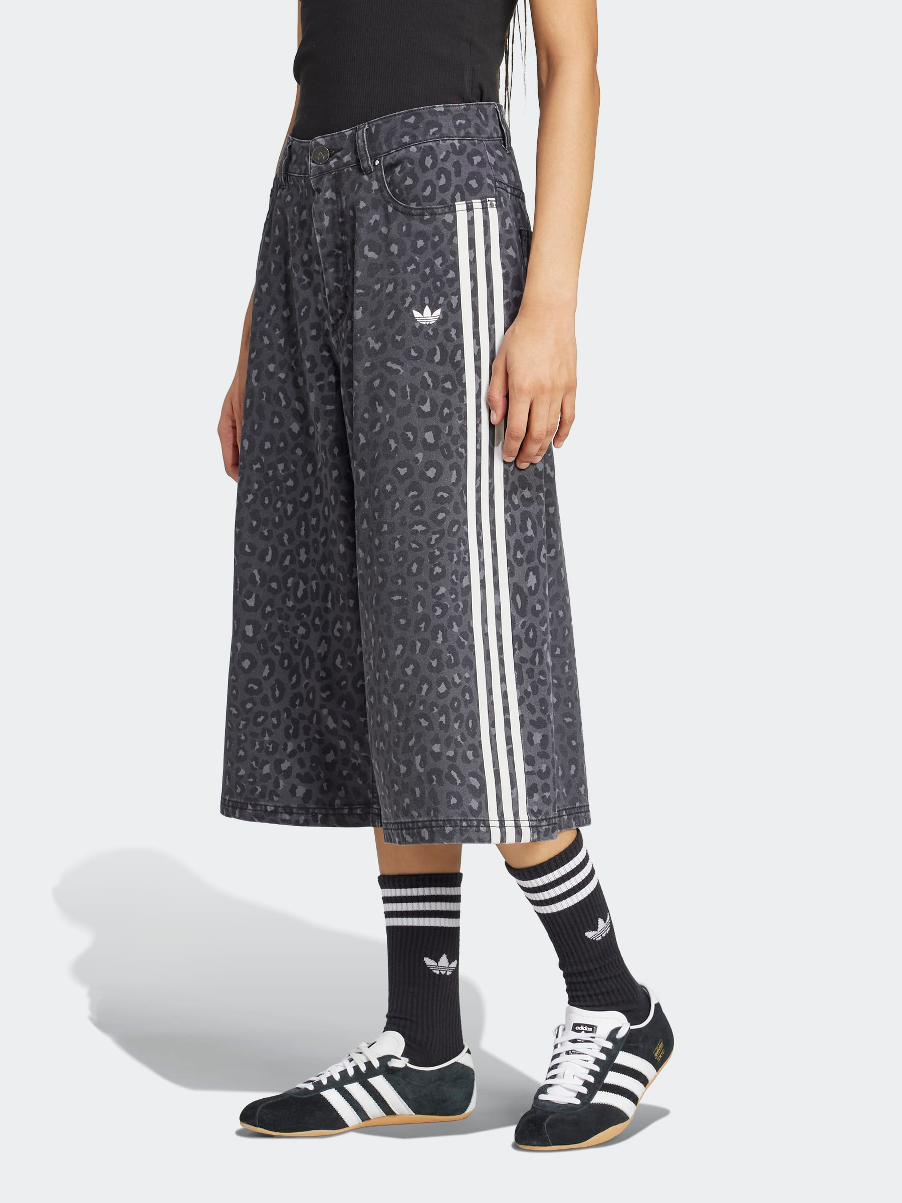 Denim Bermuda Shorts in Carbon