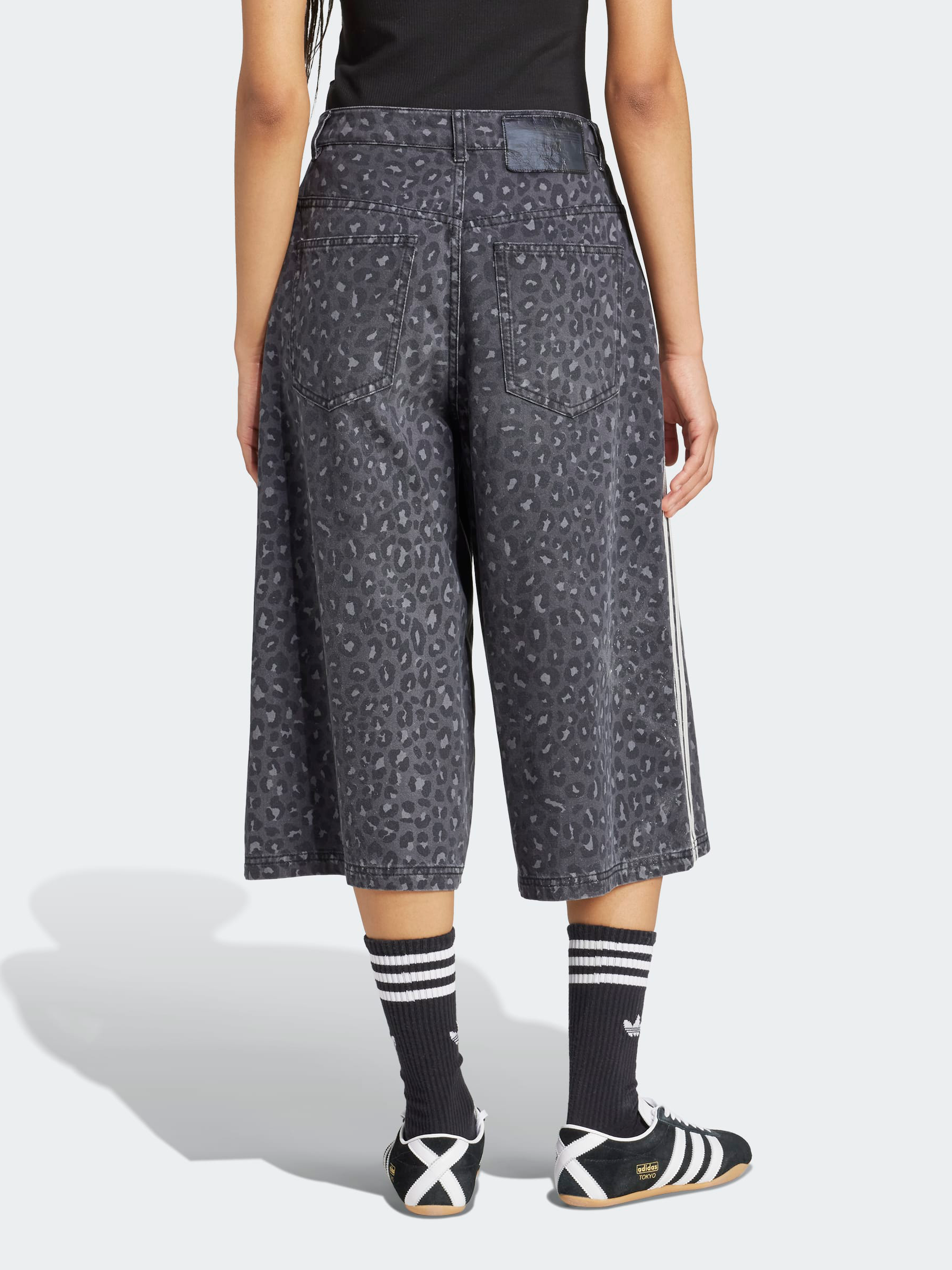 Denim Bermuda Shorts in Carbon