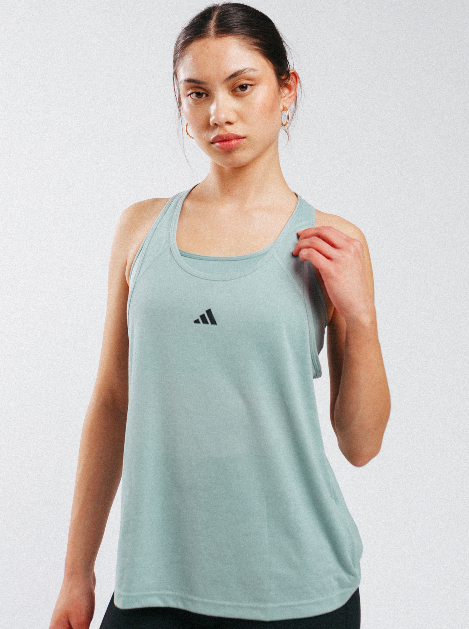 Workout Essentials Minimal Branding Racerback Tank Top