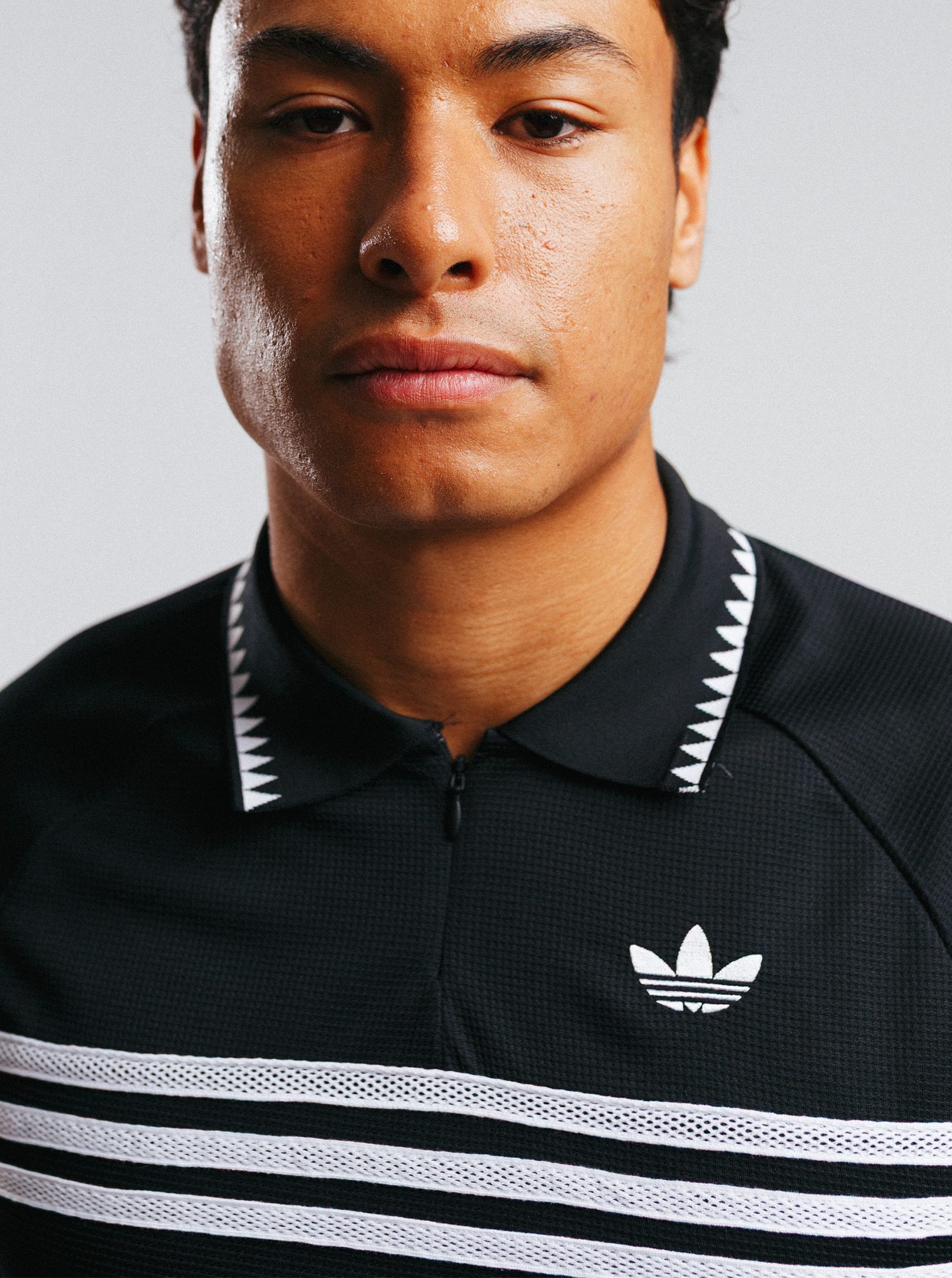 Chest Stripes Slim Polo