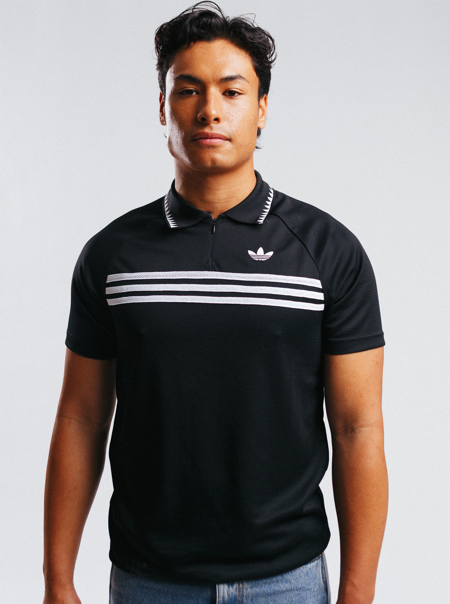 Chest Stripes Slim Polo