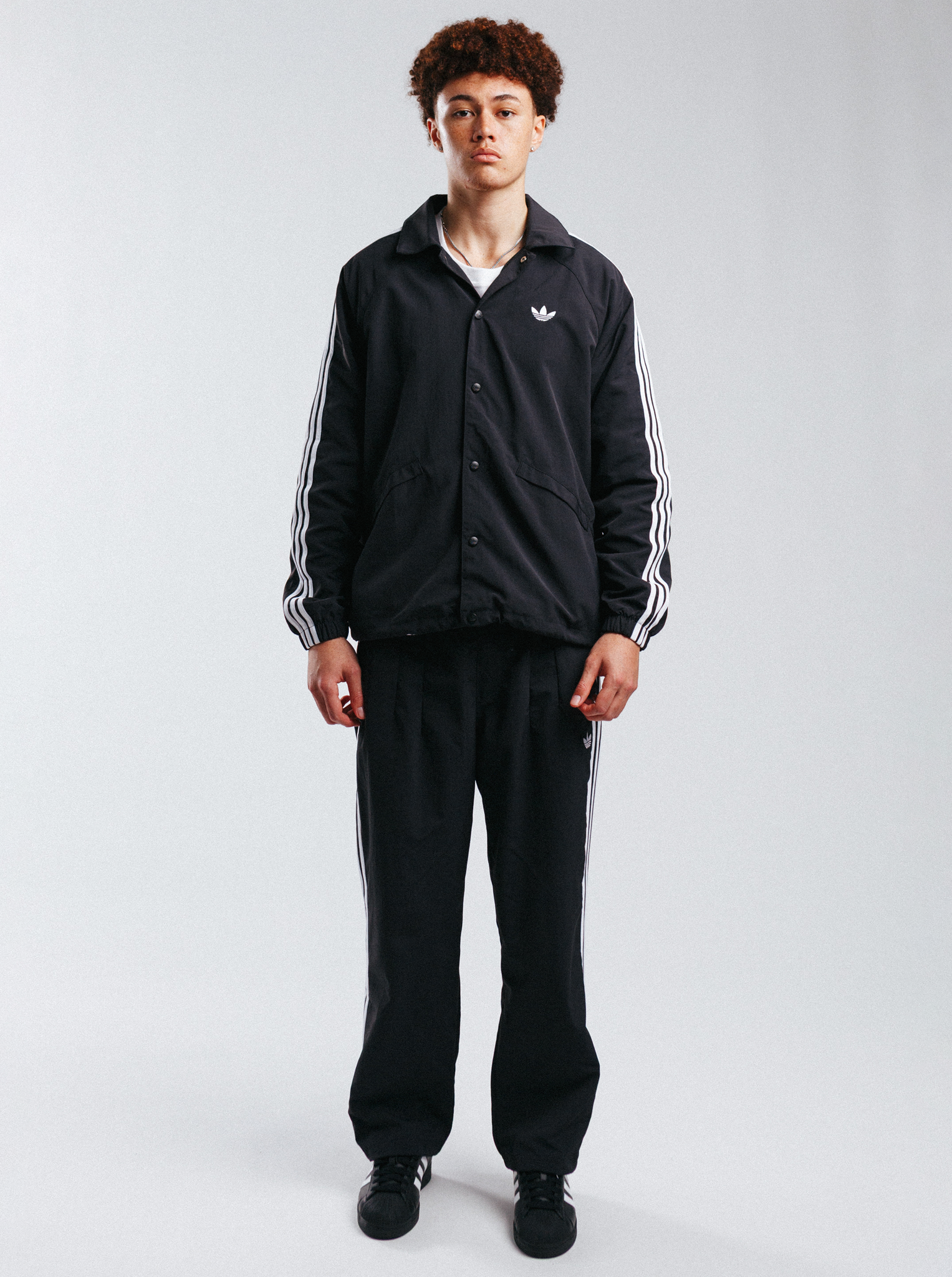 Shop adidas 3-Stripes Coach Jacket | Stirling Sports NZ