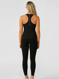 Amy Fitted Active Rib Tank