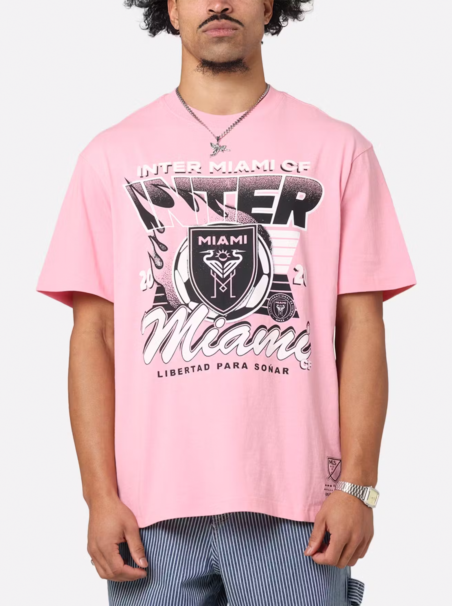 Inter Miami CF Flaming Ball T-Shirt