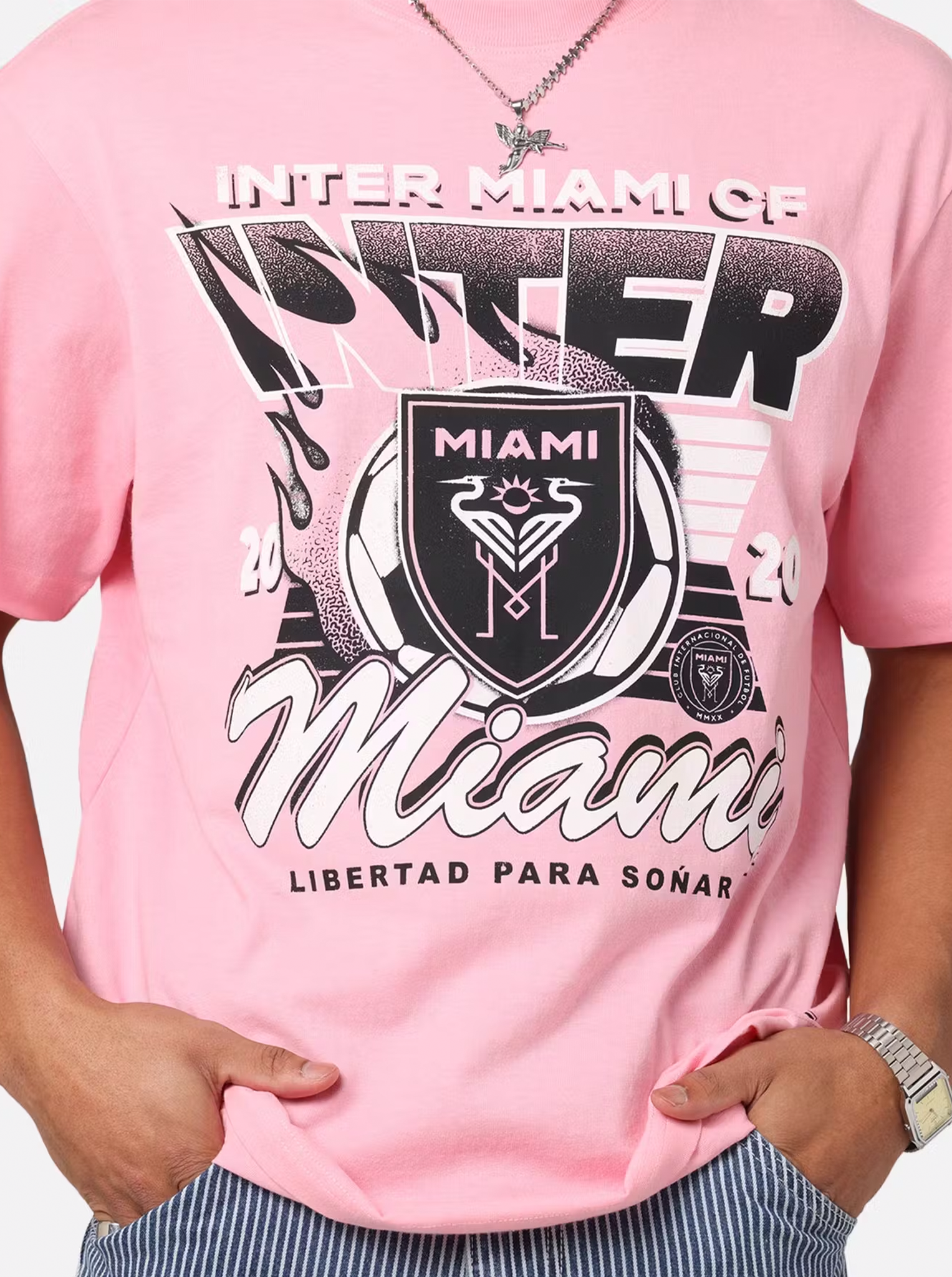 Inter Miami CF Flaming Ball T-Shirt