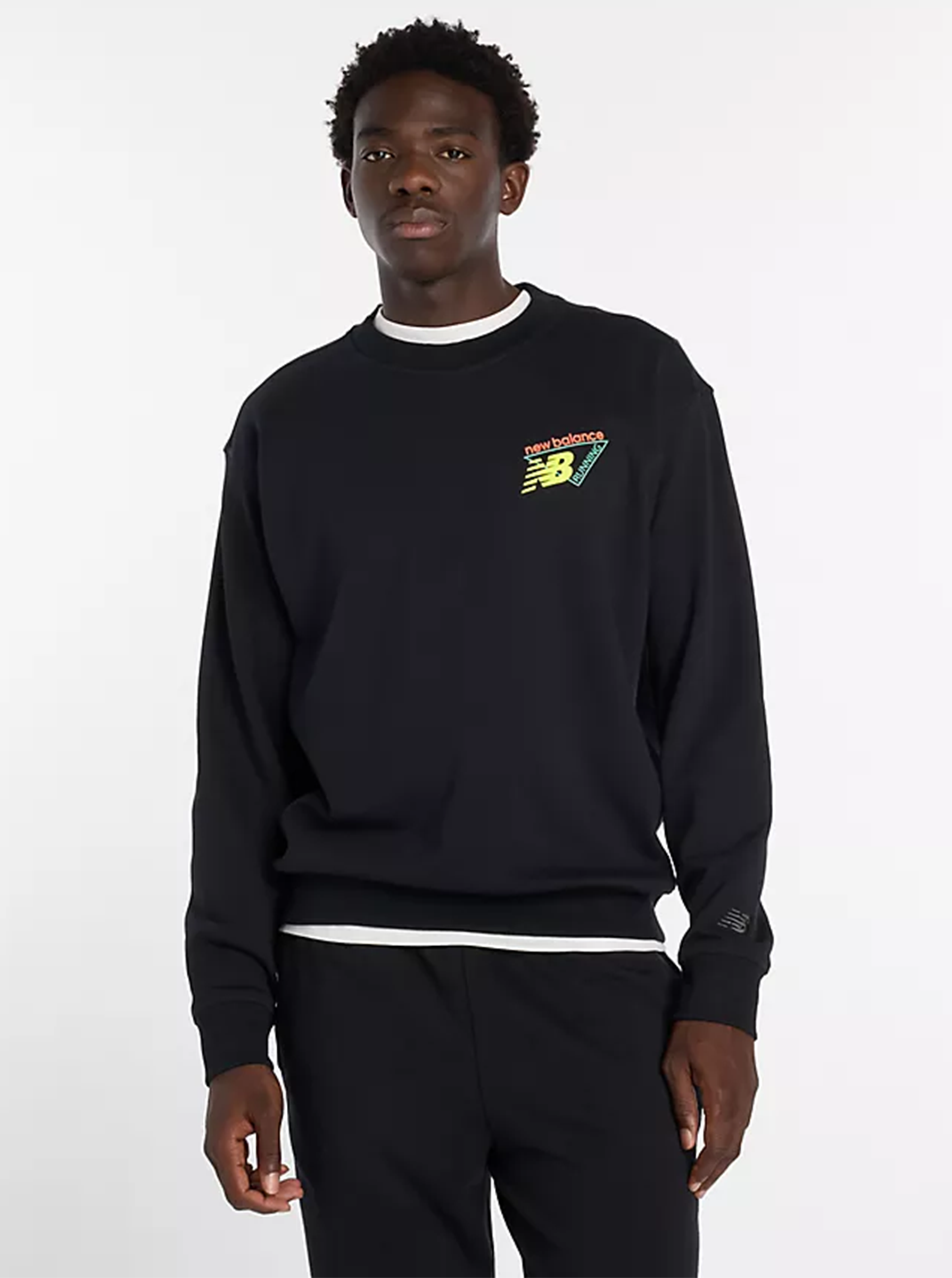 サリゲナク Breathing French Crew Neck Tee Shop Classic Tri-Logo French Terry Crew Neck | Stirling Sports NZ