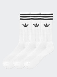 Solid Crew Sock 3 Pack Unisex