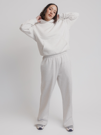 Heritage Hoodie In Snow Marle