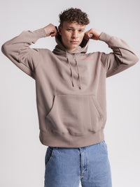 Dream Big Heavyweight Pullover In Washed Taupe