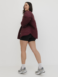 Quilted Jacket In Mulberry