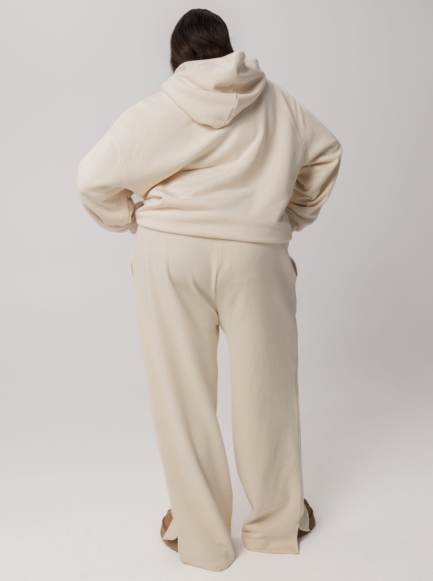 Wide Leg Sweats in Vanilla