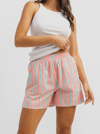 Resort Short in Melon Stripe