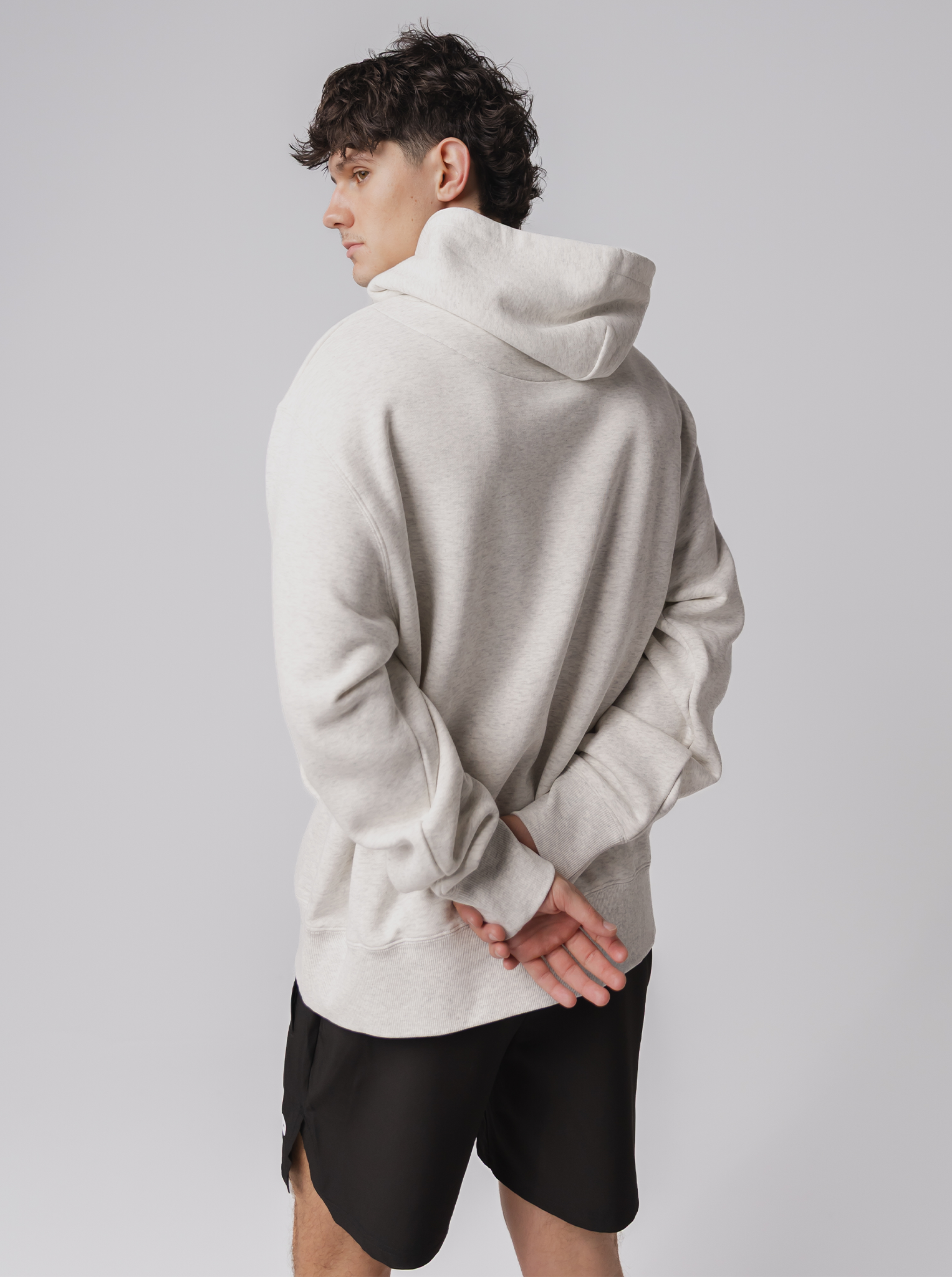 Training Club Heavyweight Pullover In Heather Grey