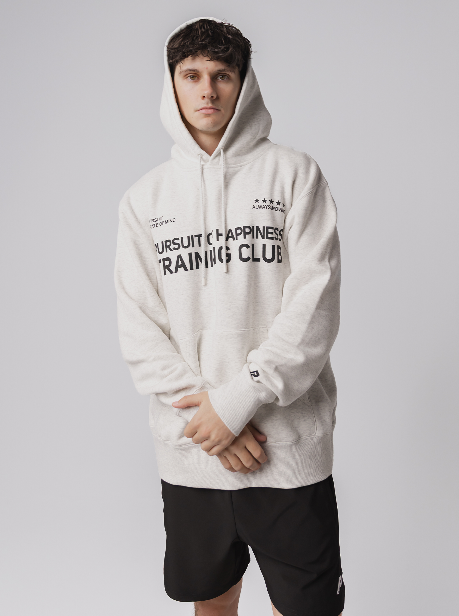 Training Club Heavyweight Pullover In Heather Grey