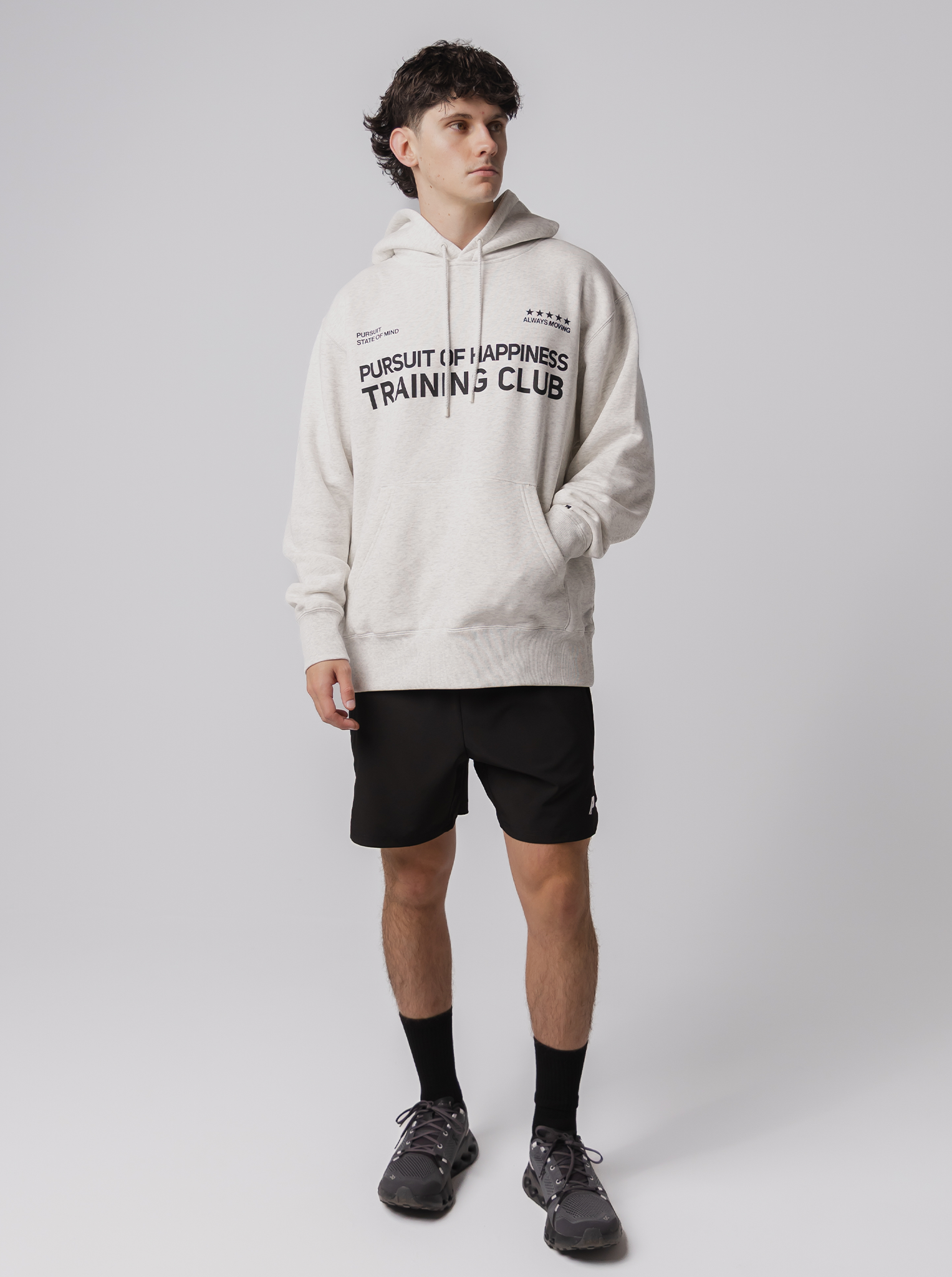 Training Club Heavyweight Pullover In Heather Grey