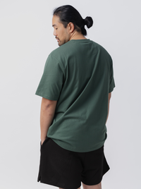 Varsity Track Tee in Stadium Green