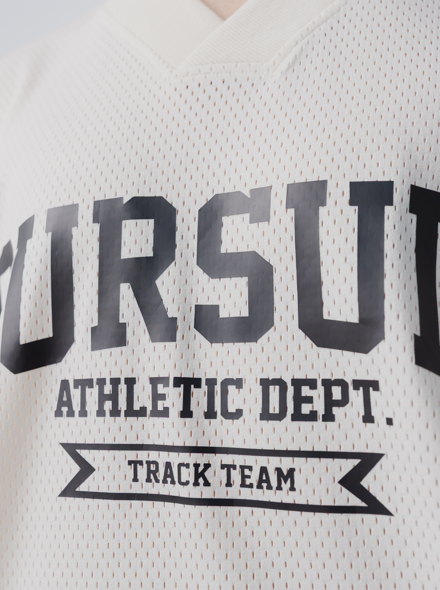 Varsity Mesh Jersey in Bone