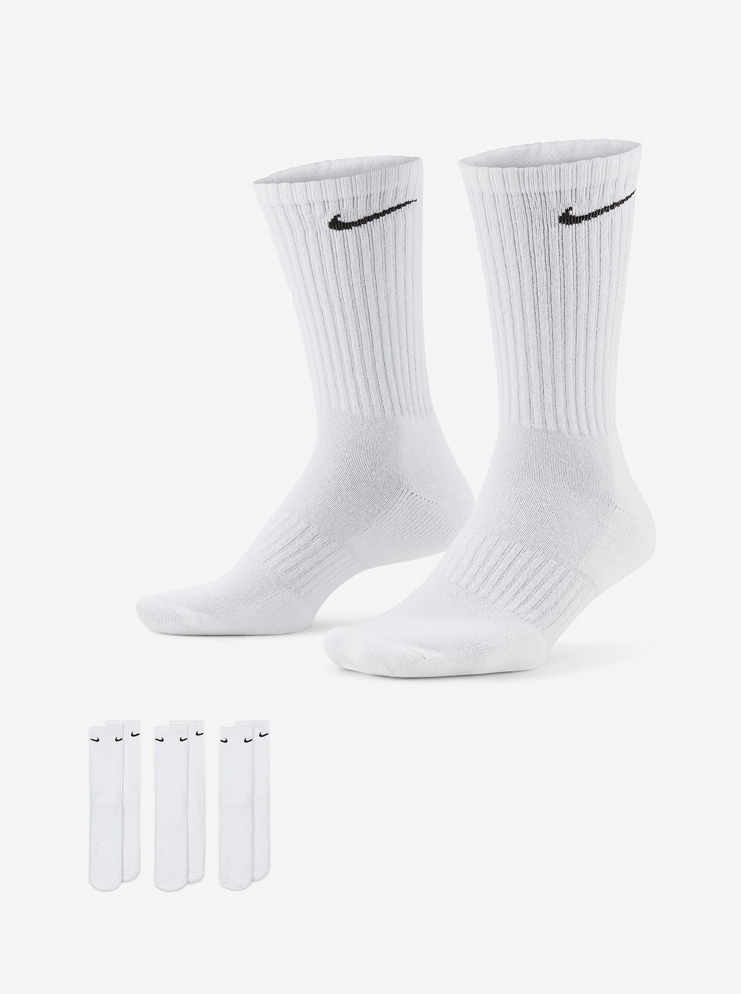 Everyday Cushioned Training Crew Socks 3 Pack Unisex