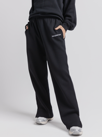 Wide Leg Sweats in Black