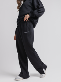 Wide Leg Sweats in Black